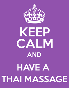 Thai Massage calms the nervous system